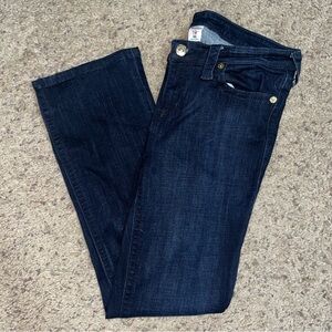 TRUE RELIGION DARK BLUE WASH BECCA BOOTCUT DENIM JEANS / SIZE 33